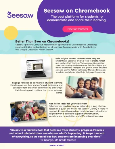 Seesaaw + Chromebook